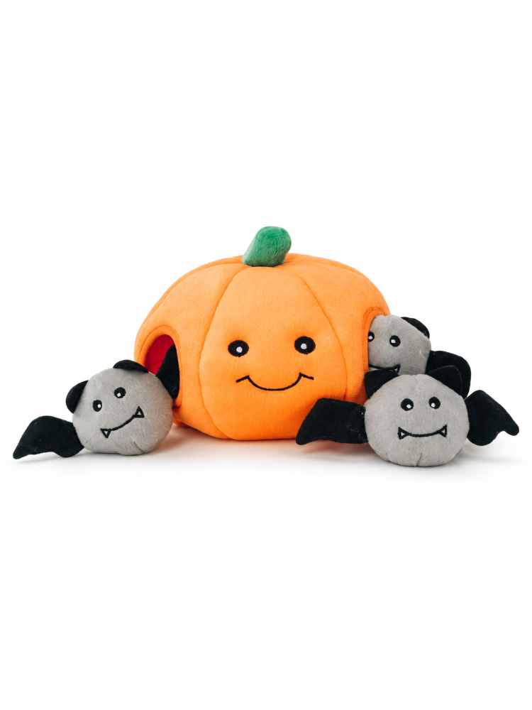 Zippy Paws Halloween Burrow Pumpkin Toy