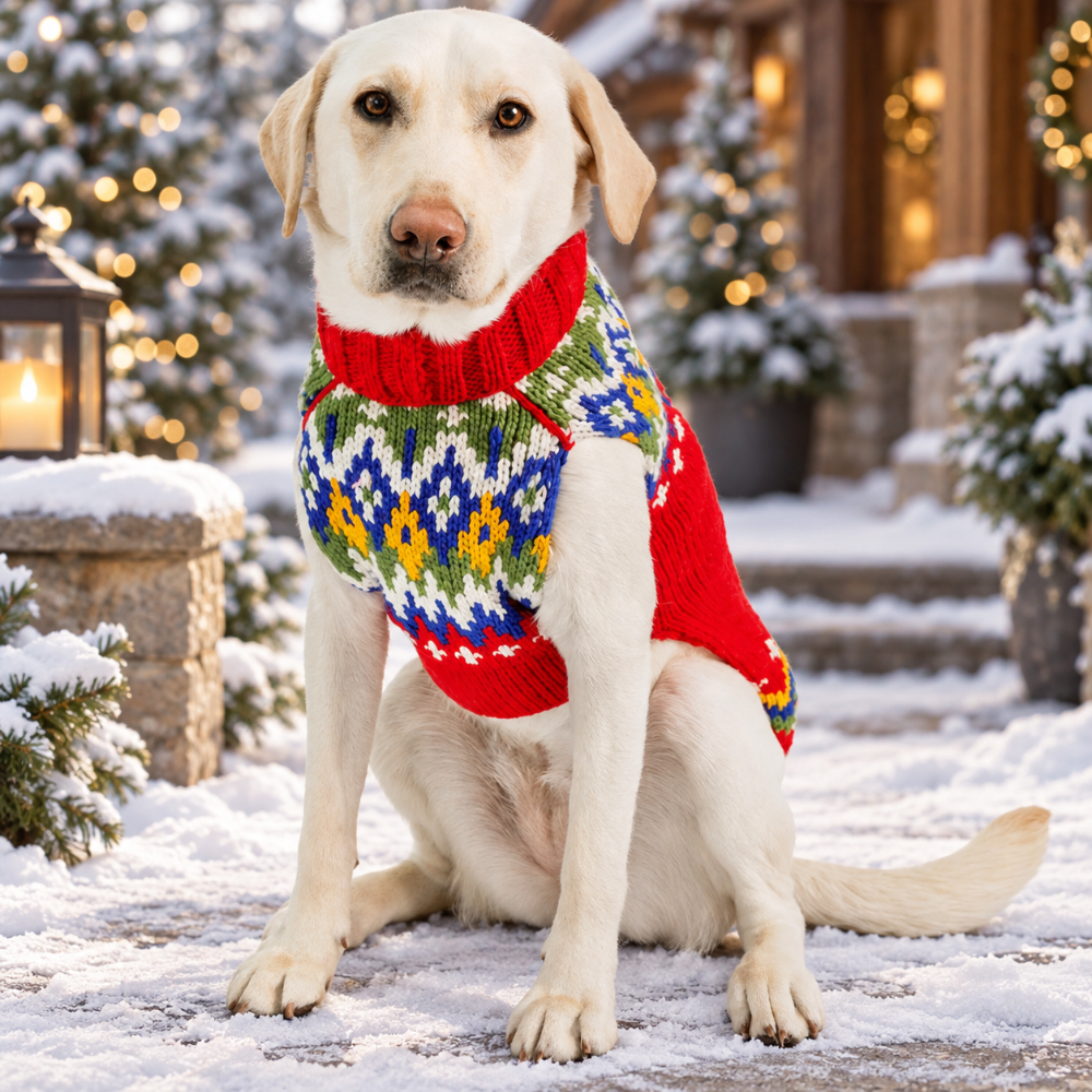 Holiday Fairisle Dog Sweater