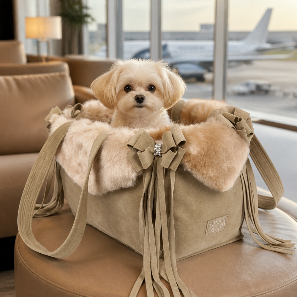 Champagne Fox Faux Fur carrier