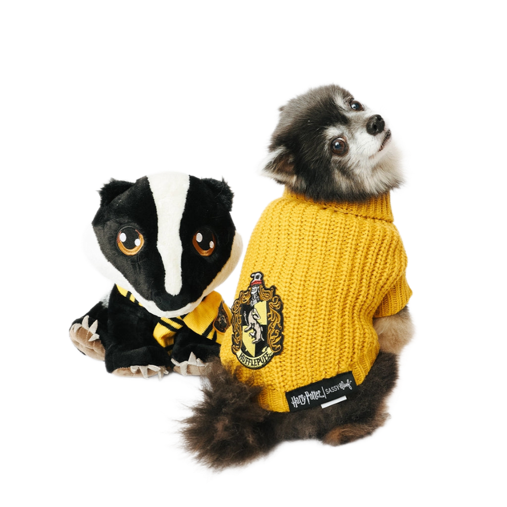 Pet Cable Knit Sweater - Harry Potter™ Hufflepuff