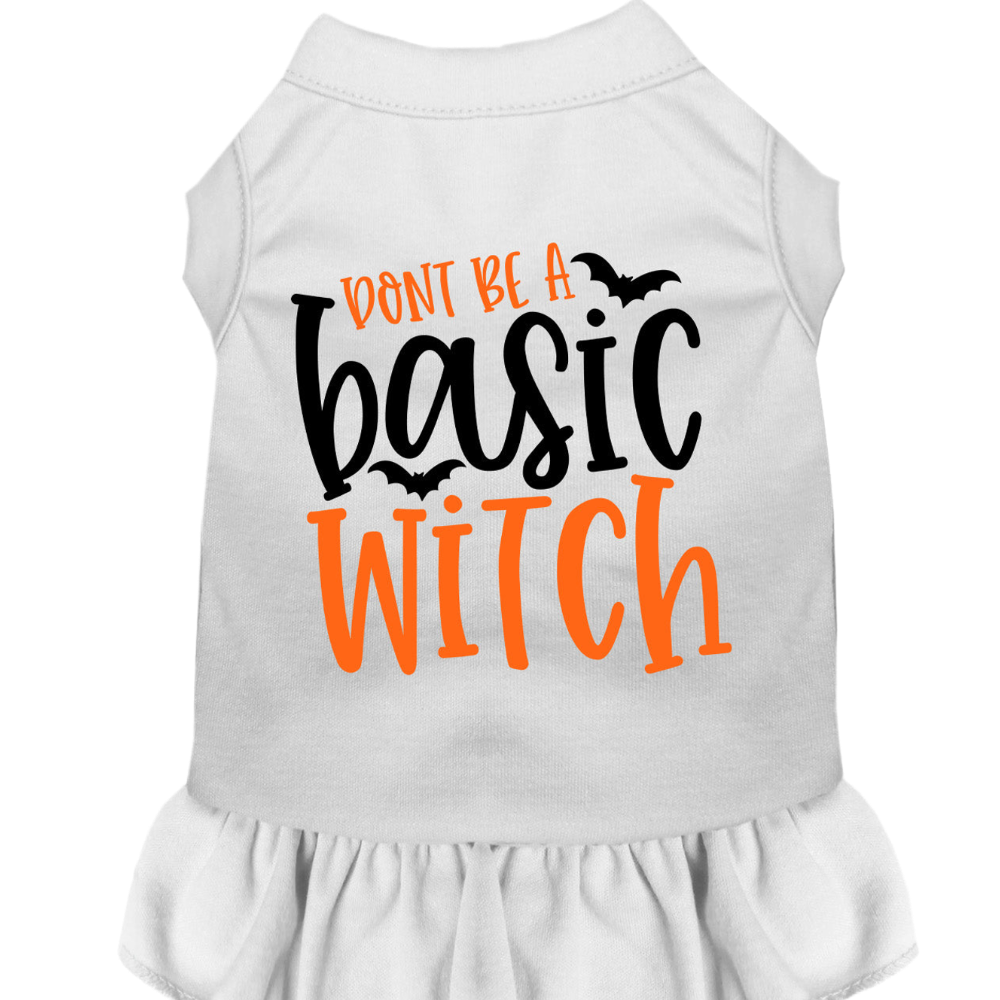 Don't Be a Basic Witch Halloween Pet Dress