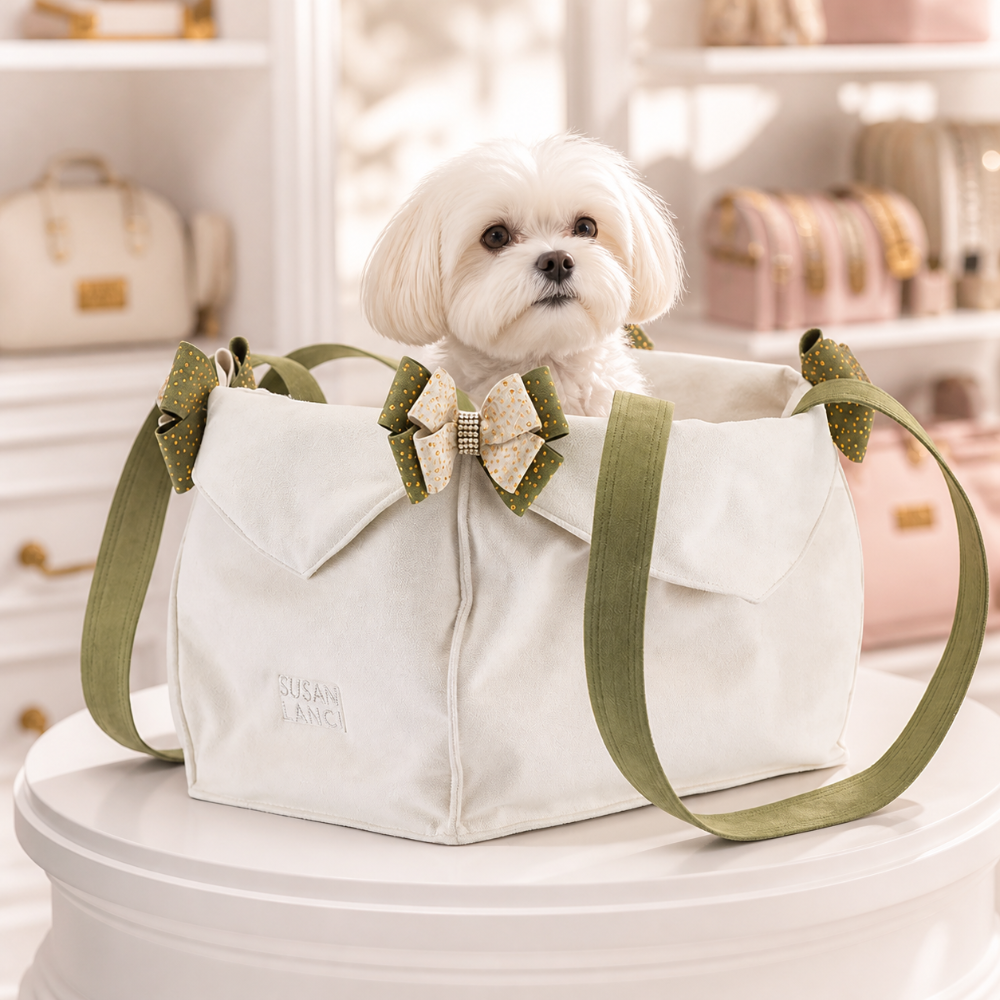 Doe and Olive Nouveau Bow carrier