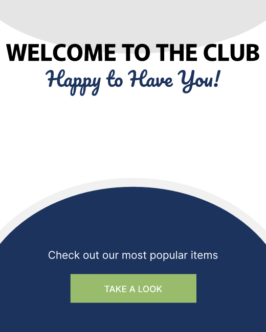 Welcome email example with two products